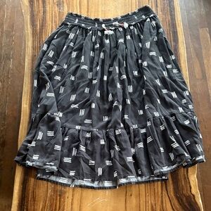 CAT & JACK Faded Black (gray) Patterned Tiered Skirt